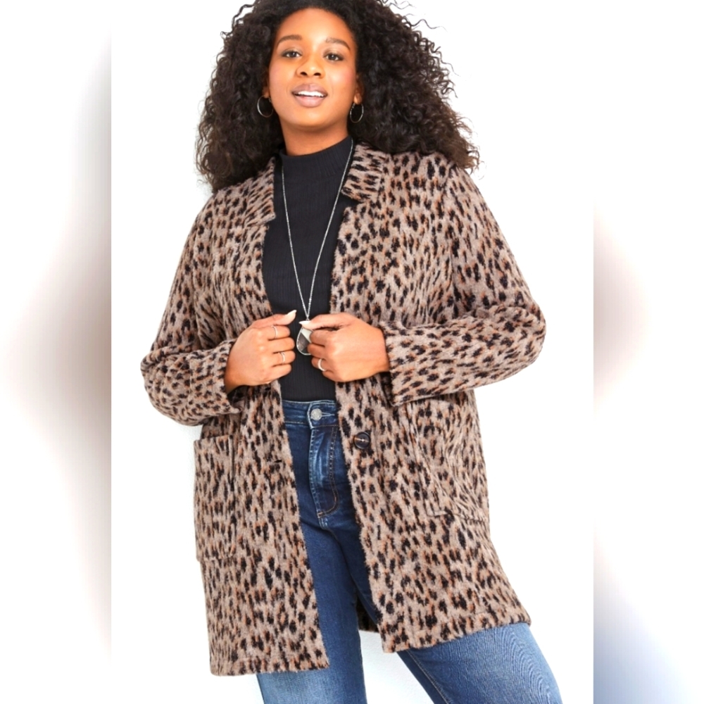 Maurices animal print Blazer
